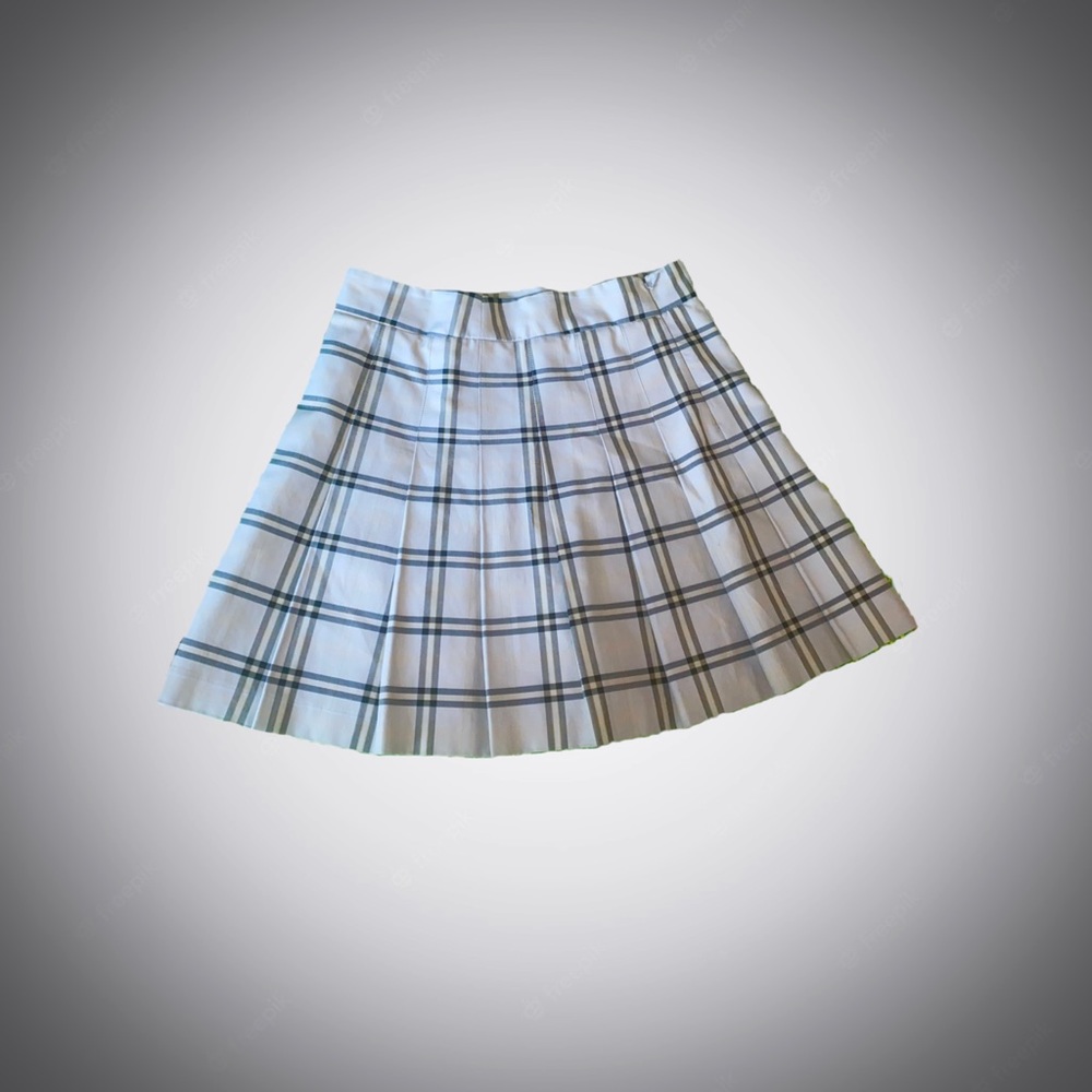 Sunday Best Pleated Plaid Schoolgirl Skirt!